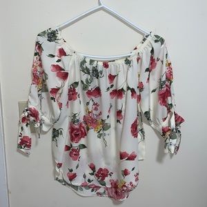 Floral Off the shoulder top